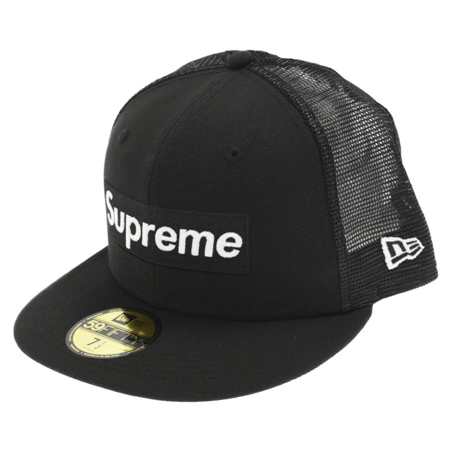 SUPREME シュプリーム 22SS ×New Era Box Logo Mesh ニューエラ ボックスロゴ メッシュ キャップ ブラック