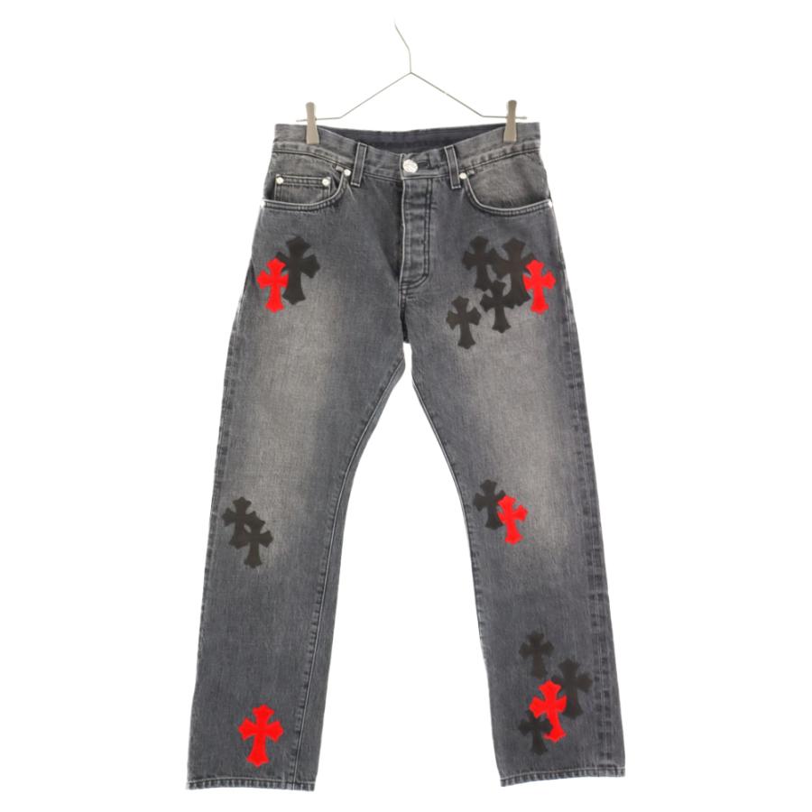 CHROME HEARTS クロムハーツ JEAN STRTLG FBRC クロスパッチ付き CHROME HEARTS クロムハーツ JEAN STRTLG FBRC クロスパッチ付き