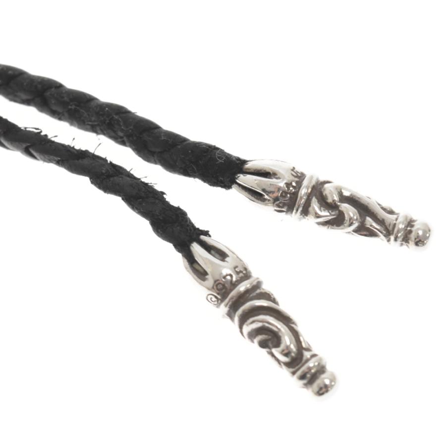 クロムハーツ　フィリグリークロス スモール レザーブレイドネックレス シルバー クロムハーツ フィリグリークロス ネックレス レザー×925 39.2g