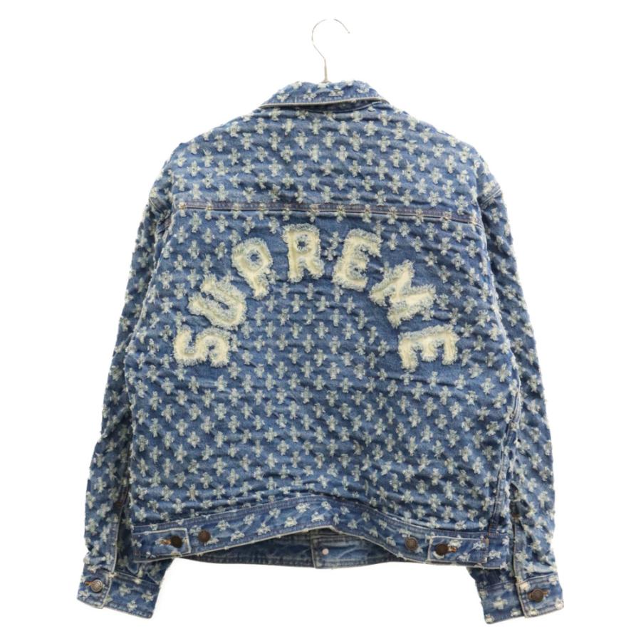 SUPREME シュプリーム 20SS Hole Punch Denim Trucker Jacket ダメージ加工 ホールパンチデニム