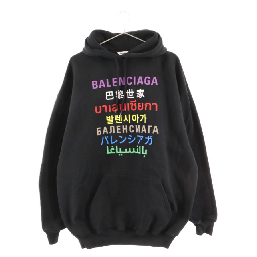 BALENCIAGA バレンシアガ 20AW Languages HOODIE マルチロゴ BALENCIAGA バレンシアガ 20AW Languages HOODIE マルチロゴ