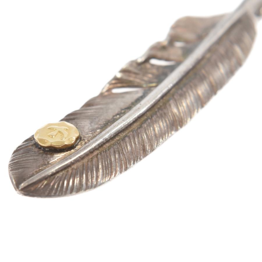 goro's メタル付き特大フェザー右向き ネックレス 現行 goro's ゴローズ 【新品現行】メタル付き特大フェザー 右向き