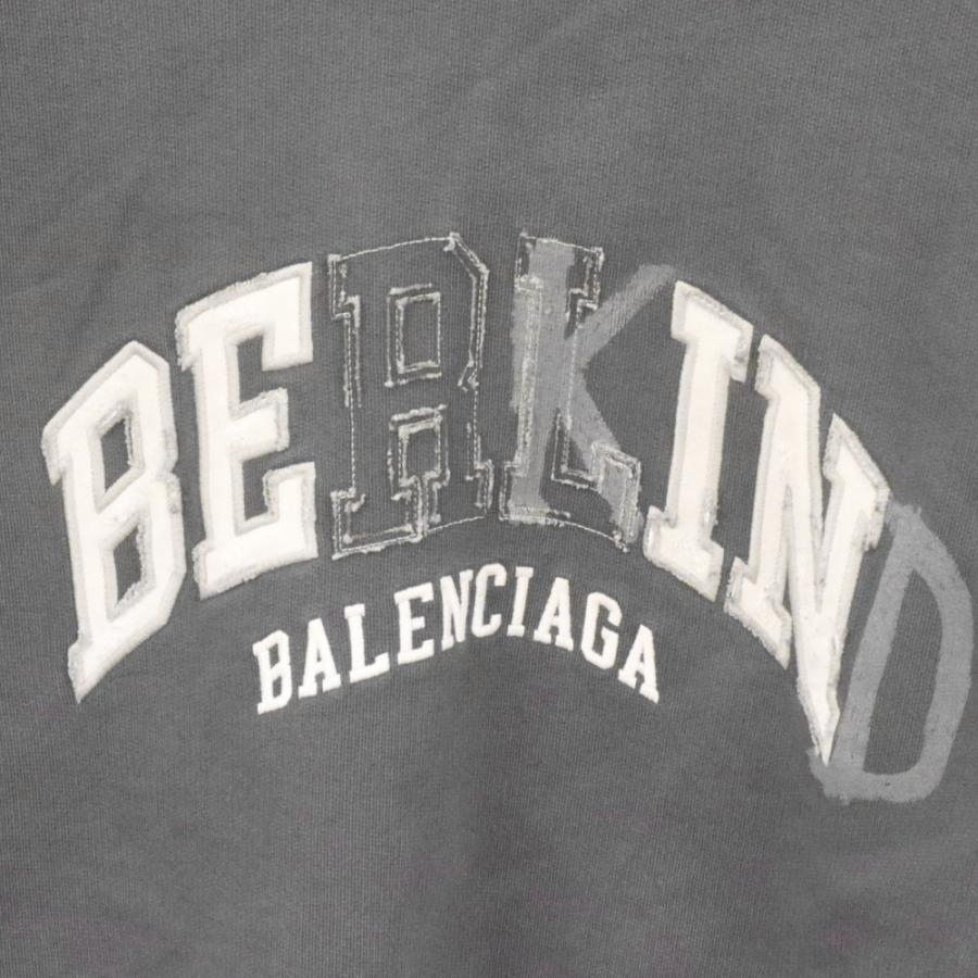 BALENCIAGA バレンシアガ 23AW BE KINDプリントダメージ加工フーディー 