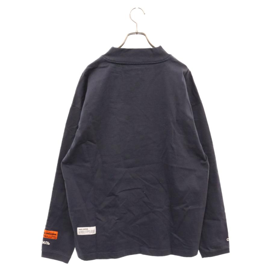 HERON PRESTON（ヘロンプレストン） 20AW モックネックロゴ刺繍長袖T