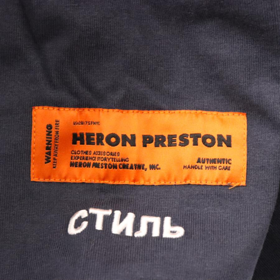 HERON PRESTON（ヘロンプレストン） 20AW モックネックロゴ刺繍長袖T