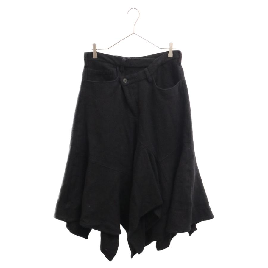 Ground Y グラウンドワイ Aラインフレアスカート GE-S02-105 ウール  