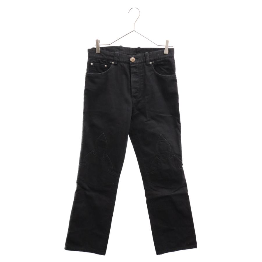 CHROME HEARTS クロムハーツ FLEURKNEE DNM PANTS 裾ダガー CHROME HEARTS クロムハーツ FLEURKNEE DNM PANTS 裾ダガー