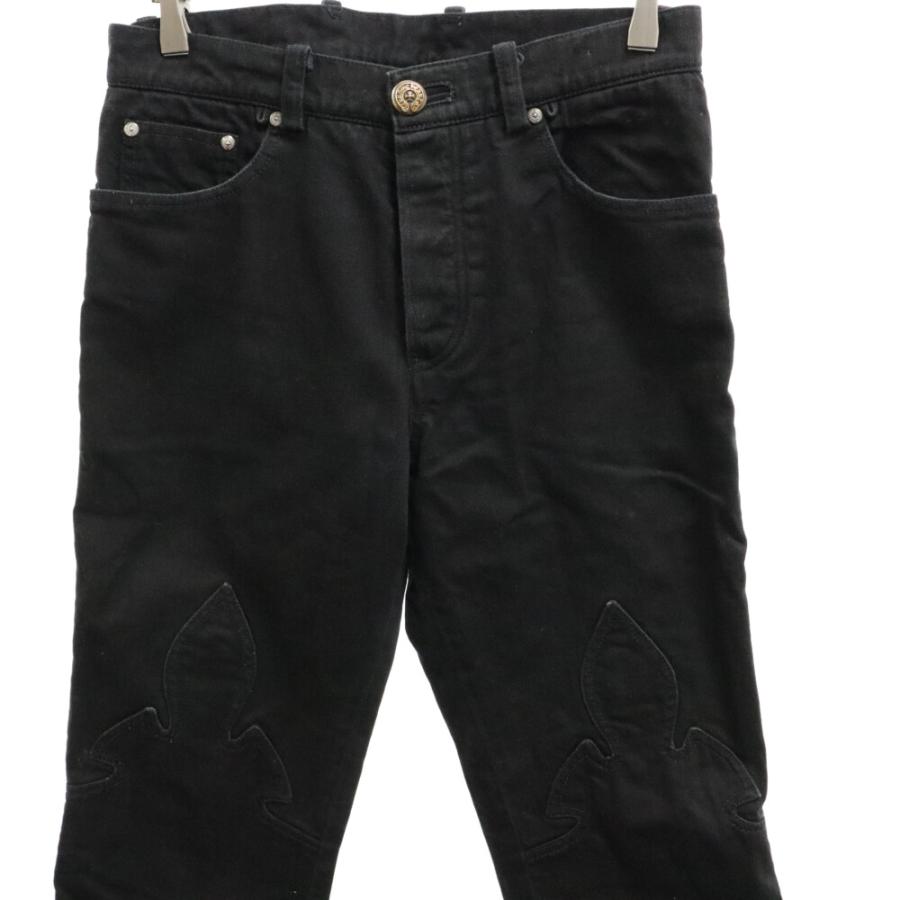 CHROME HEARTS クロムハーツ FLEURKNEE DNM PANTS 裾ダガー CHROME HEARTS クロムハーツ FLEURKNEE DNM PANTS 裾ダガー