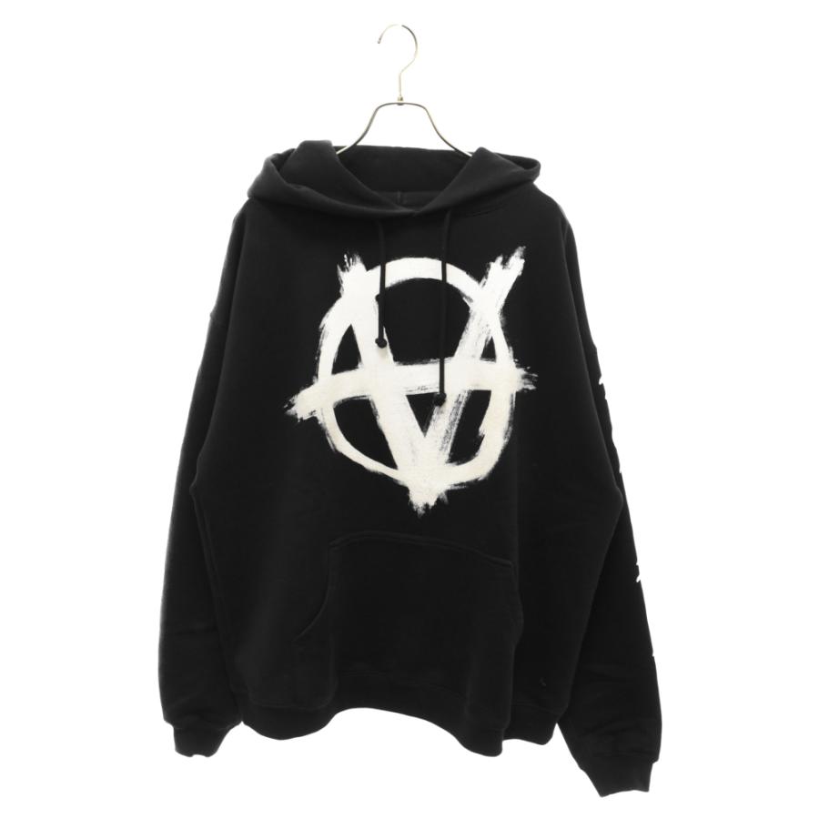 VETEMENTS（ヴェトモン） 22SS ダブルアナーキー プルオーバーパーカー 