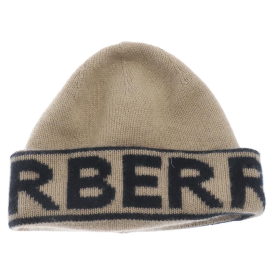 BURBERRY（バーバリー） インターシャカシミアビーニー ブランドロゴ
