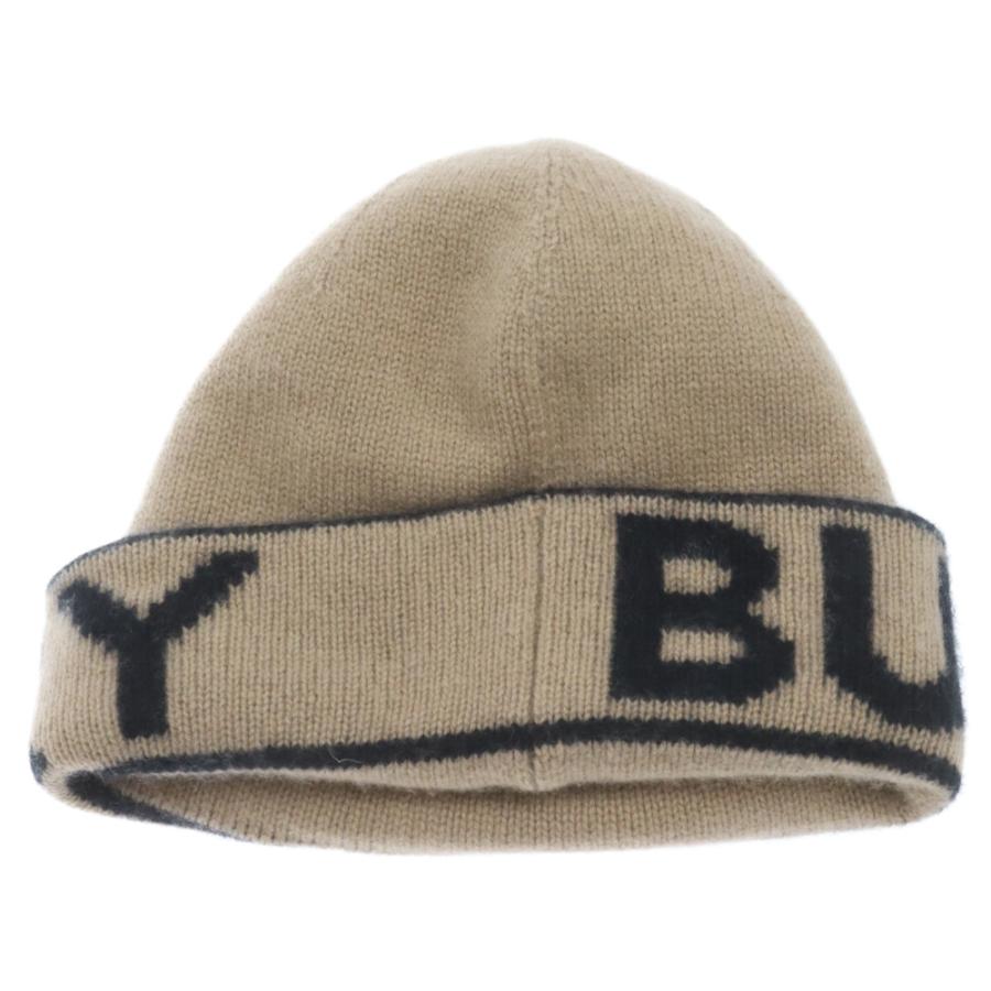 BURBERRY（バーバリー） インターシャカシミアビーニー ブランドロゴ