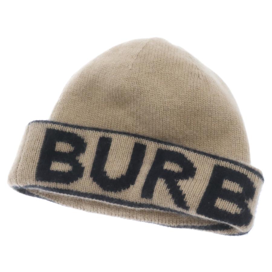 BURBERRY（バーバリー） インターシャカシミアビーニー ブランドロゴ