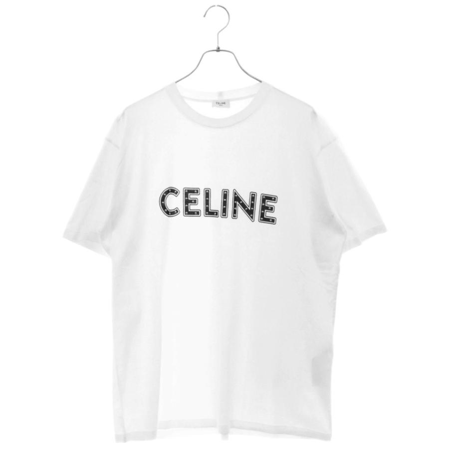 CELINE セリーヌスタッズロゴTシャツルーズフィット