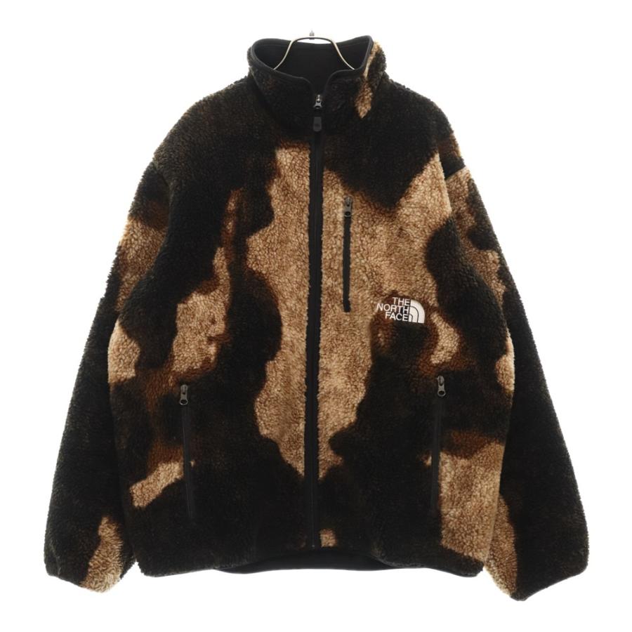 SUPREME シュプリーム 21AW×ノースフェイス ブリーチドデニムプリント 