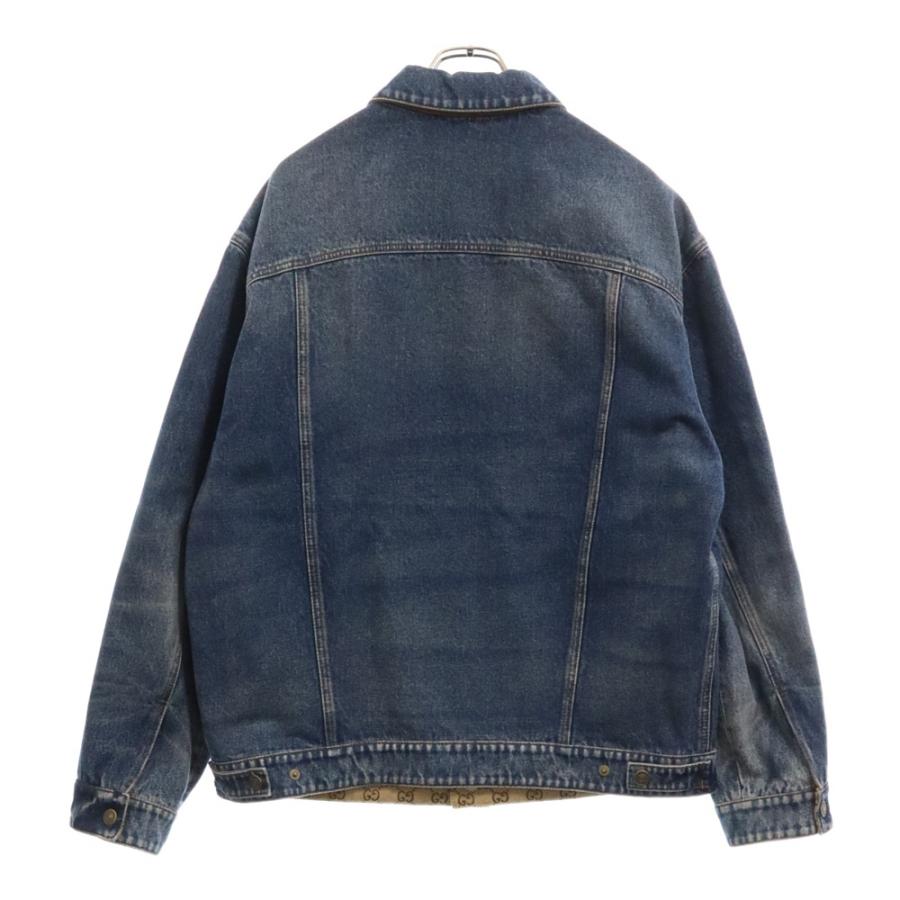 GUCCI グッチ リバーシブル GG総柄 デニムジャケット インディゴ GUCCI グッチ リバーシブル GG総柄 デニムジャケット インディゴ