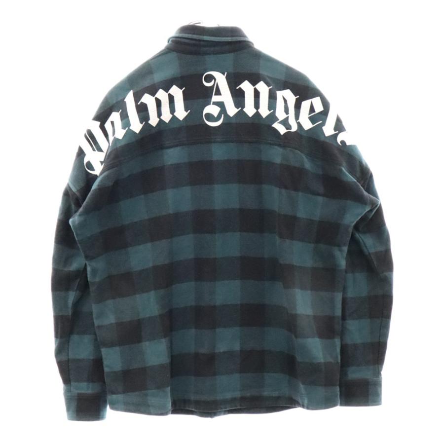 Palm Angels パームエンジェルス バックロゴプリント チェック柄 長袖 