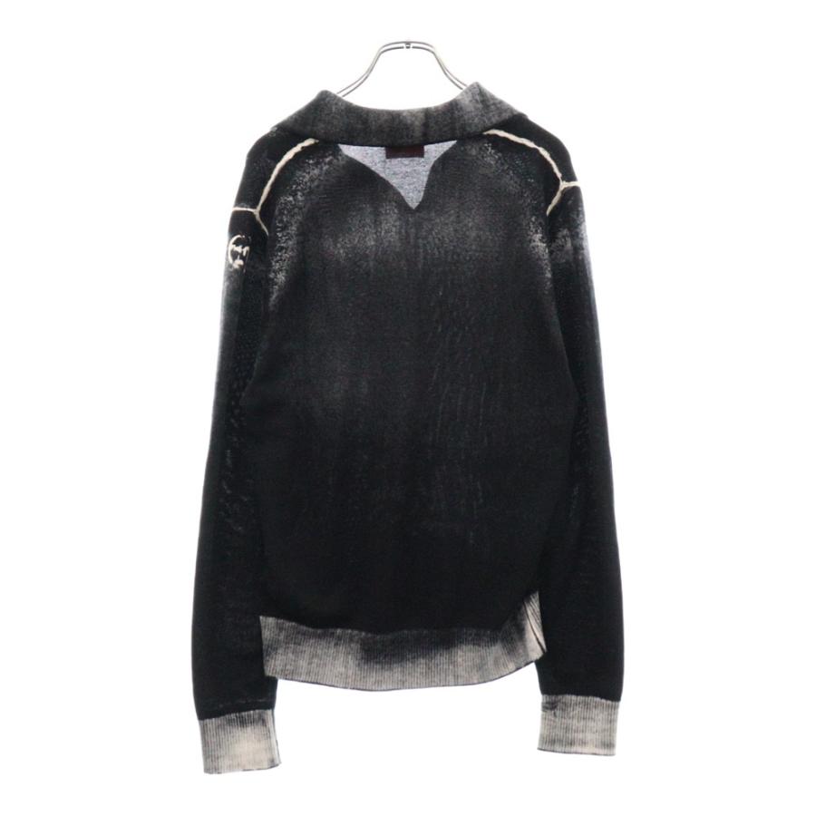 ◆DIESEL◆長袖ニットウェア＆スウェットシャツ DIESEL ディーゼル k-lorenzo ニットポロシャツ 長袖 ブラック