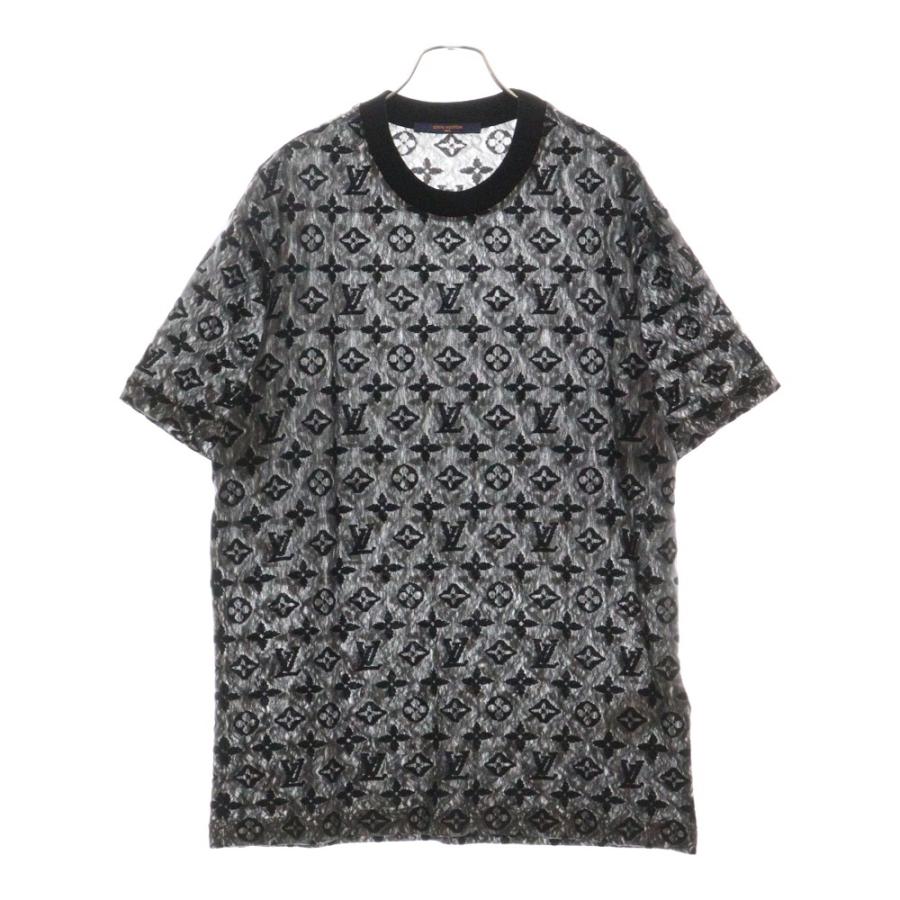 LOUIS VUITTON ルイヴィトン モノグラム 半袖 Tシャツ ブラック LOUIS VUITTON ルイヴィトン モノグラム 半袖 Tシャツ ブラック