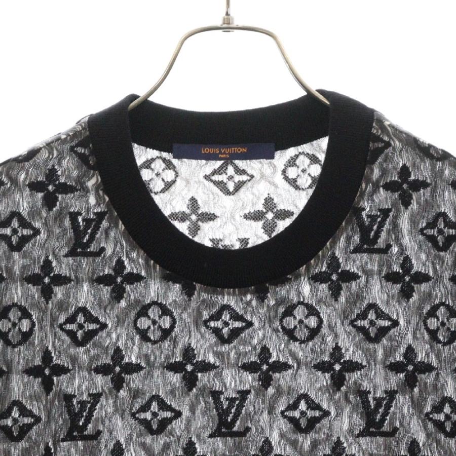 LOUIS VUITTON ルイヴィトン モノグラム 半袖 Tシャツ ブラック LOUIS VUITTON ルイヴィトン モノグラム 半袖 Tシャツ ブラック