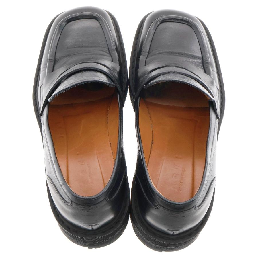 MARNI マルニ スクエアトゥ レザーコインローファー レザー MARNI マルニ スクエアトゥ レザーコインローファー レザー