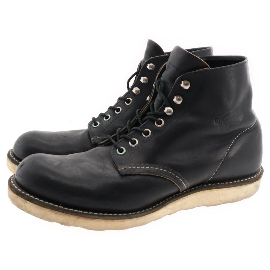 RED WING 9070 ワークブーツ ブラック 28cm RED WING レッド ウイング 9070 PLAIN TOE BLACK HARNESS アイリッシュ