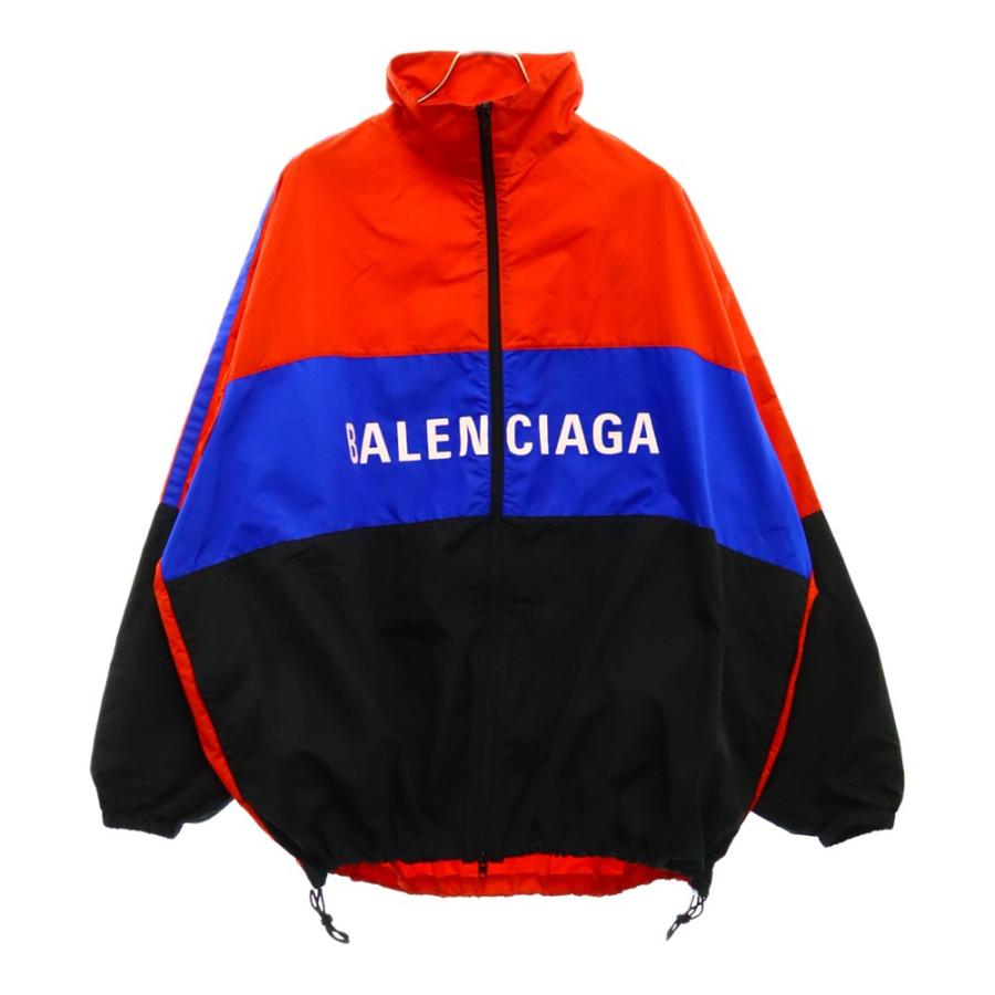 バレンシアガ 19AW Color Block Tracksuit Jacket フロントロゴ ジップ 