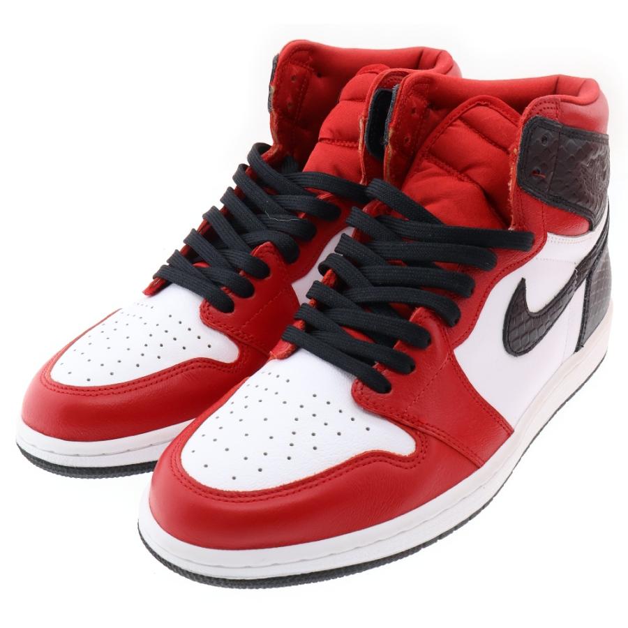 ナイキ AIR JORDAN 1 エアジョーダン1 ハイOG サテンレッド ハイカット 