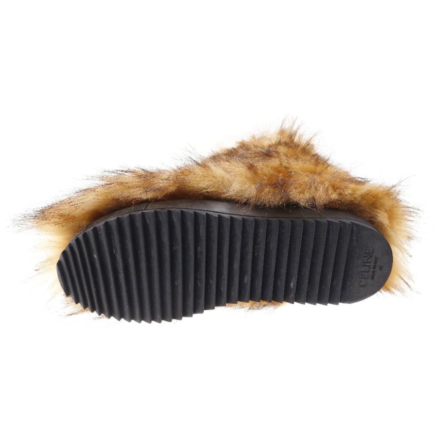 CELINE セリーヌ 21AW FAUX FUR BOOT 344523600C ファー装飾 CELINE セリーヌ 21AW FAUX FUR BOOT 344523600C ファー装飾
