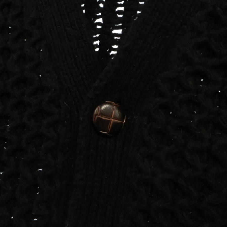【美品】supreme 黒ケーブルニットカーディガン　L Supreme Textured Knotted Cardigan Black
