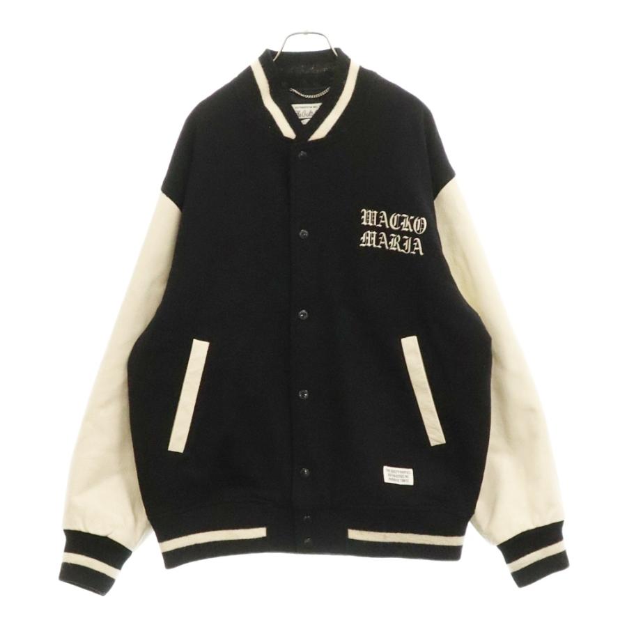 WACKO MARIA ワコマリア 22AW LEATHER VARSITY JACKET TYPE 3 アーム 
