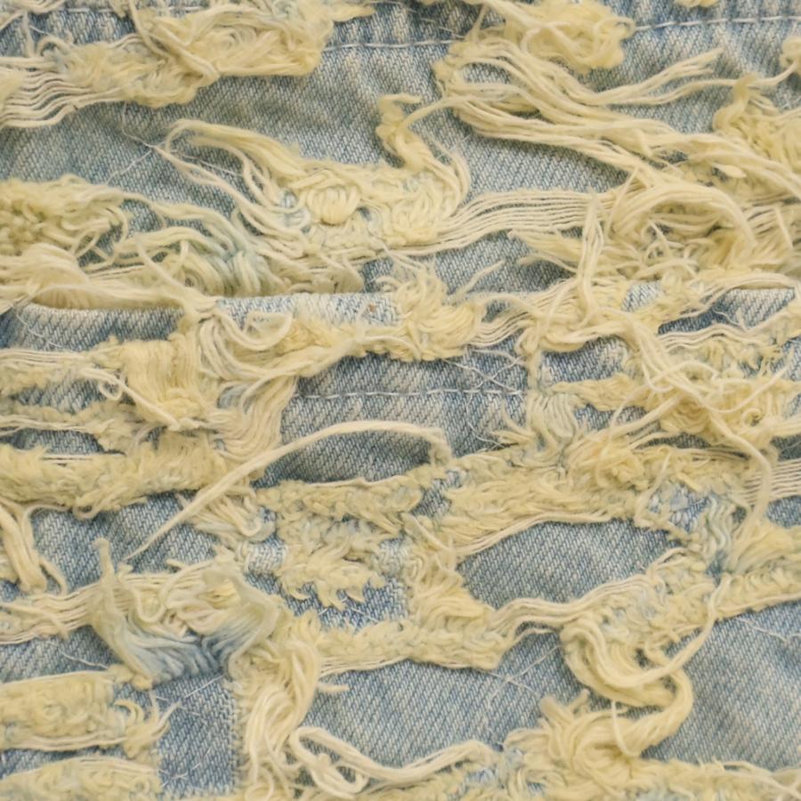 WHO DECIDES WAR フーディサイズウォー HUSK DENIM デストロイ加工 