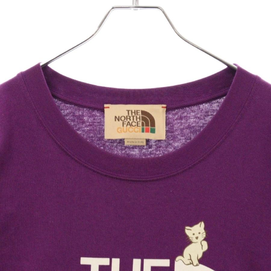 THE NORTH FACE x GUCCI パープル Tシャツ