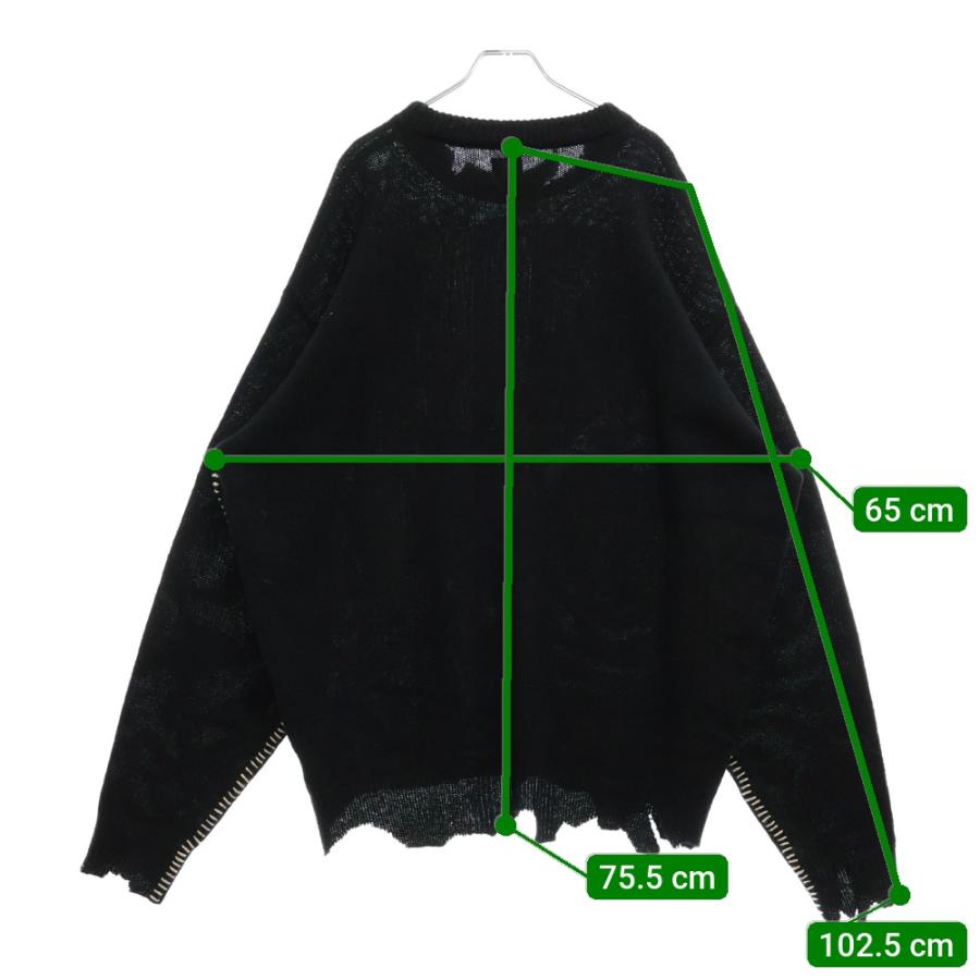 21aw saint michael ウール ダメージ ニット サイズXL 14110264-a_4cd5a9dc-fdc0-4336-