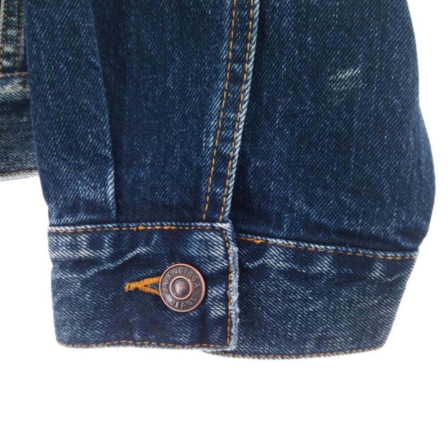 BALENCIAGA バレンシアガ 22SS FBI Denim Jacket バック刺繍オーバー 
