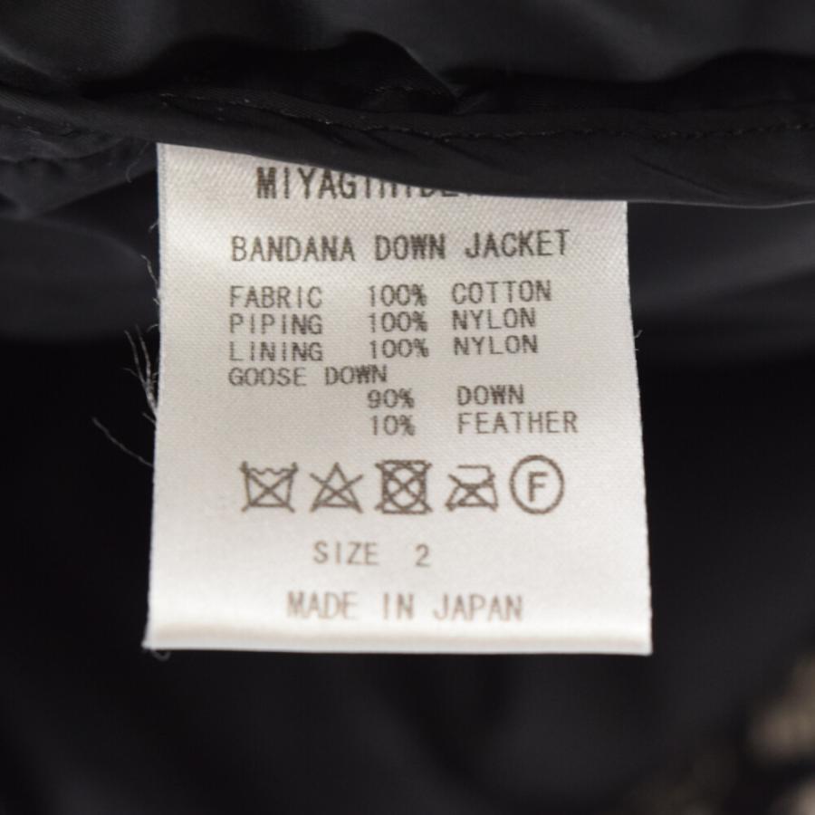 MIYAGIHIDETAKA ミヤギヒデタカ 21AW BANDANA Down Jacket MIYAGIHIDETAKA ミヤギヒデタカ 21AW BANDANA Down Jacket