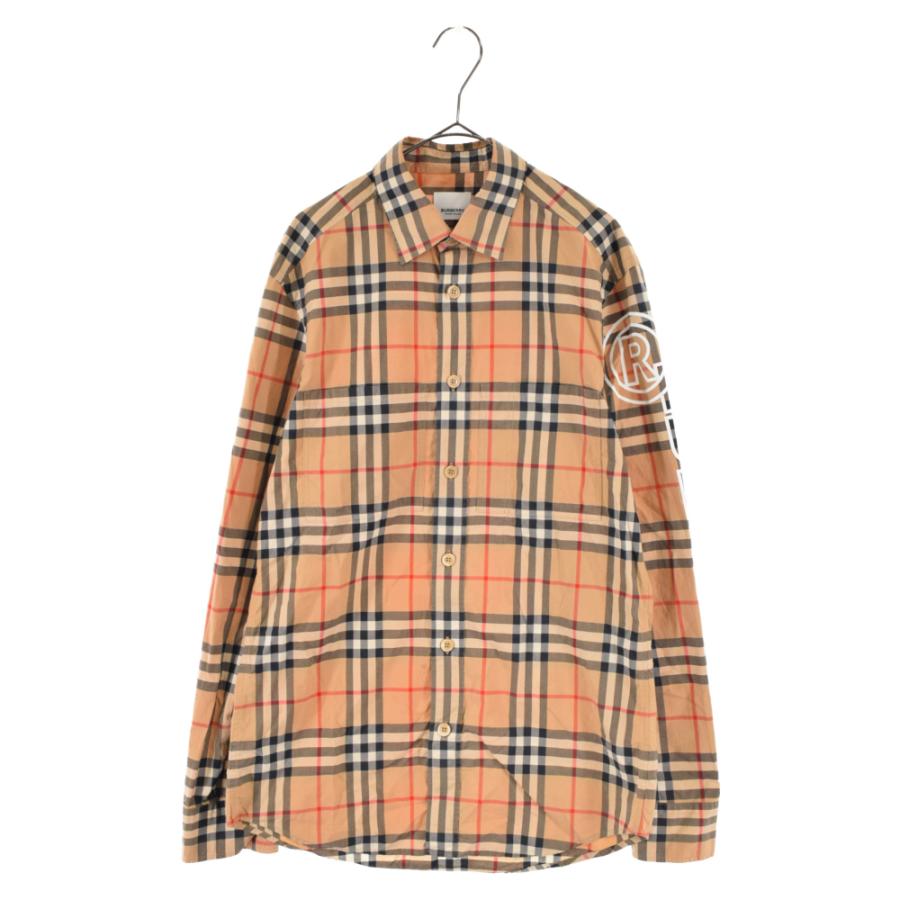 BURBERRY バーバリー 20AW 袖ロゴ アームロゴプリント ノバチェック