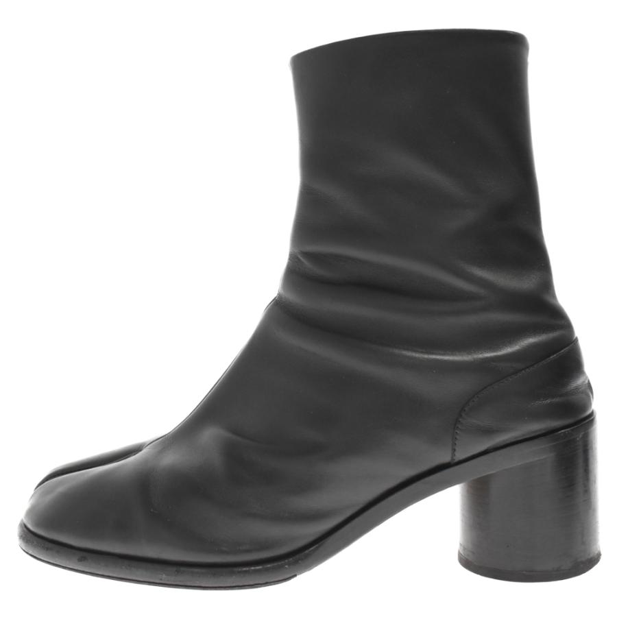 BLACK LEATHER TABI BOOTS / レザー タビ ブーツ