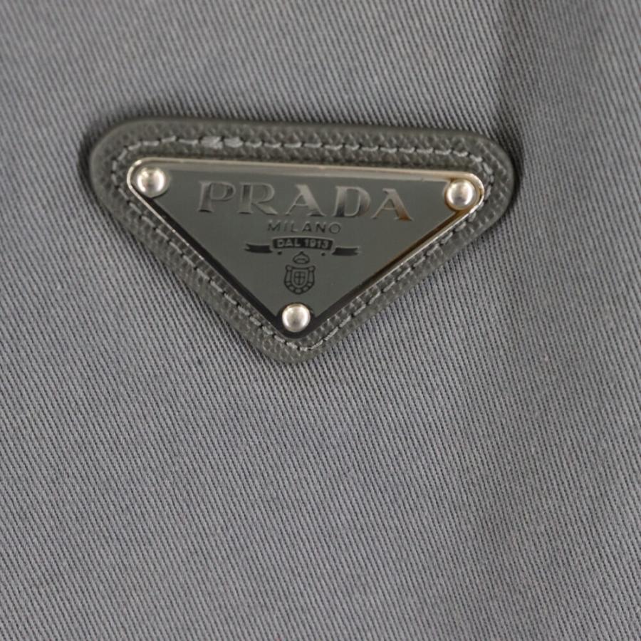 PRADA プラダ 22AW Triangle Logo L/S Shirt ロゴプレート PRADA プラダ 22AW Triangle Logo L/S Shirt ロゴプレート