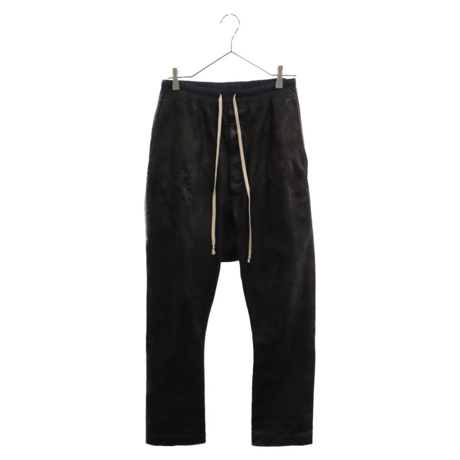 Rick Owens リックオウエンス　ブリスターレザー　パンツ　サルエル Rick Owens（リック・オウエンス） 14AW ドローストリング レザー