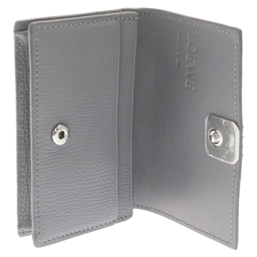 LOEWE（ロエベ） アナグラムレザーカードケース グレー C821M97X02