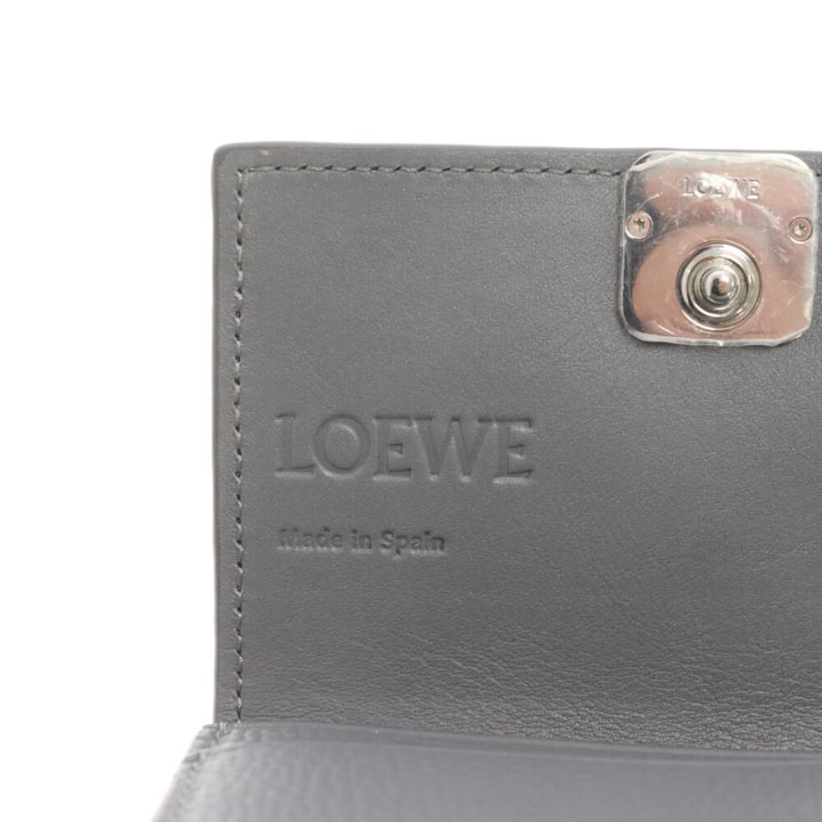 LOEWE（ロエベ） アナグラムレザーカードケース グレー C821M97X02