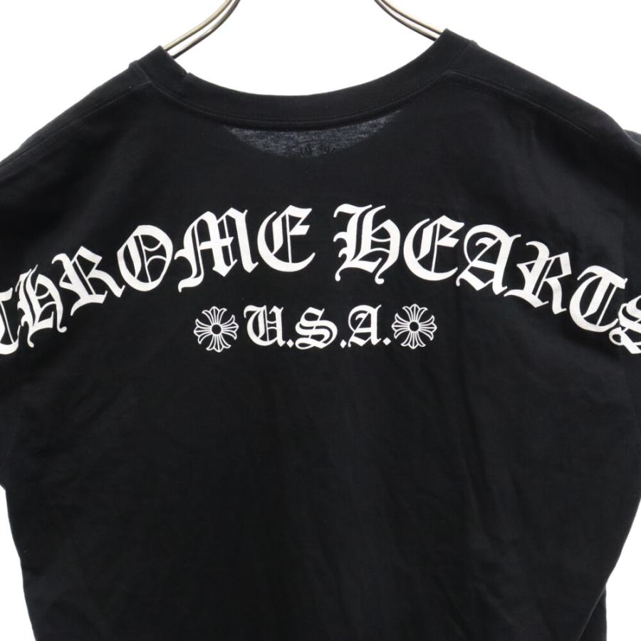 CHROME HEARTS クロムハーツ バックアーチロゴ半袖Tシャツ ブラック｜shopbring｜03