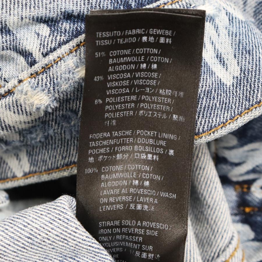 BALENCIAGA バレンシアガ 22SS ALL OVER LOGO DENIM JACKET