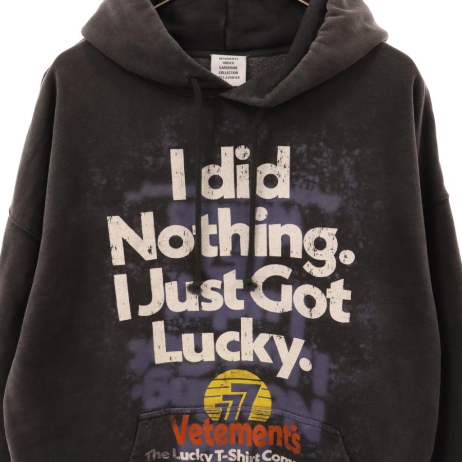 VETEMENTS ヴェトモン 22AW I Got Lucky Hoodie アイガット VETEMENTS ヴェトモン 22AW I Got Lucky Hoodie アイガット