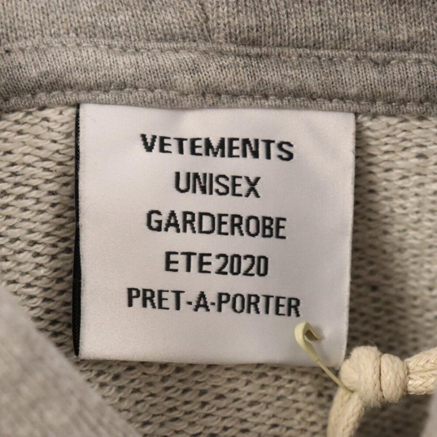 VETEMENTS ヴェトモン 20ss LOGO HOODIE ロゴフーディ プルオーバー 