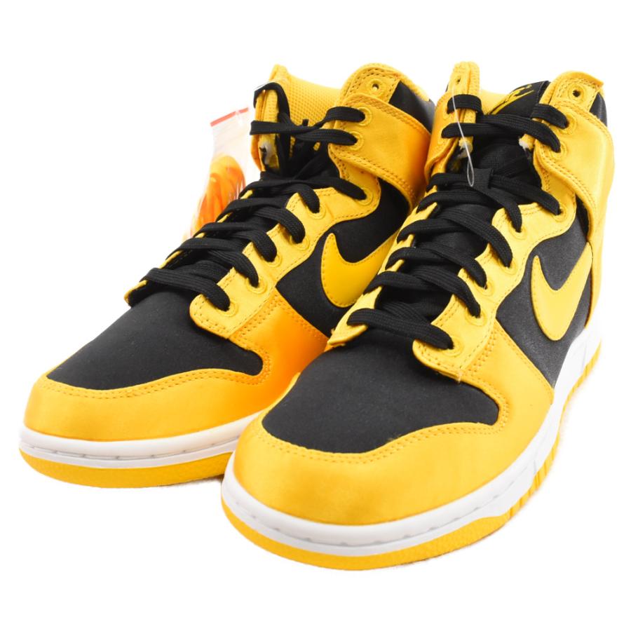 NIKE ナイキ ウィメンズ ダンク ハイ サテン ゴールデンロッド ミドル 