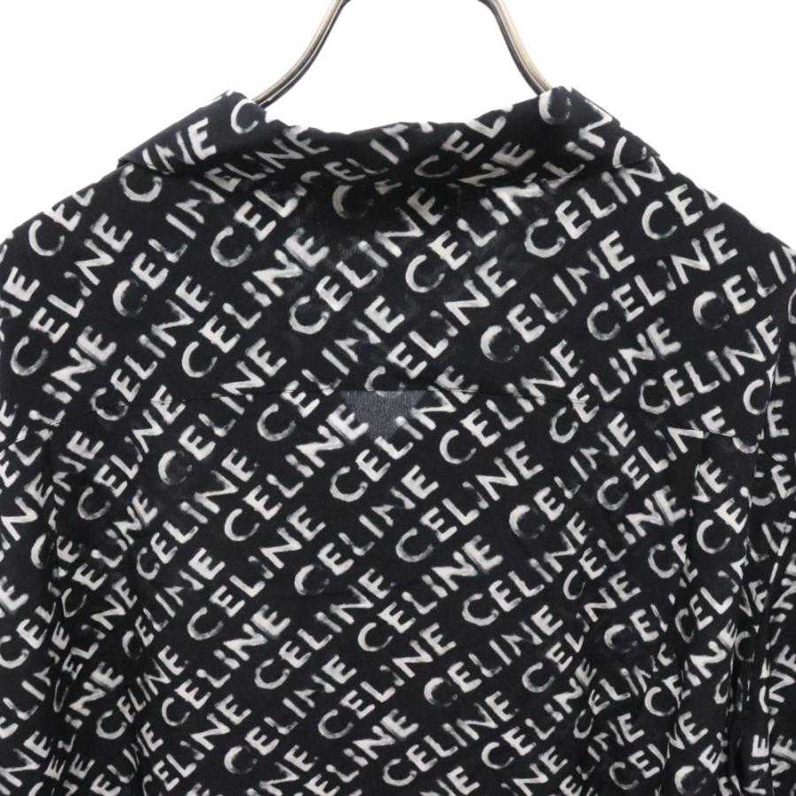CELINE セリーヌ 23AW ロゴプリント オープンカラー半袖シャツ CELINE セリーヌ 23AW ロゴプリント オープンカラー半袖シャツ