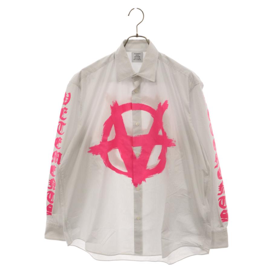 vetements 長袖シャツダブルアナーキーロゴ vetements 長袖シャツダブルアナーキーロゴ