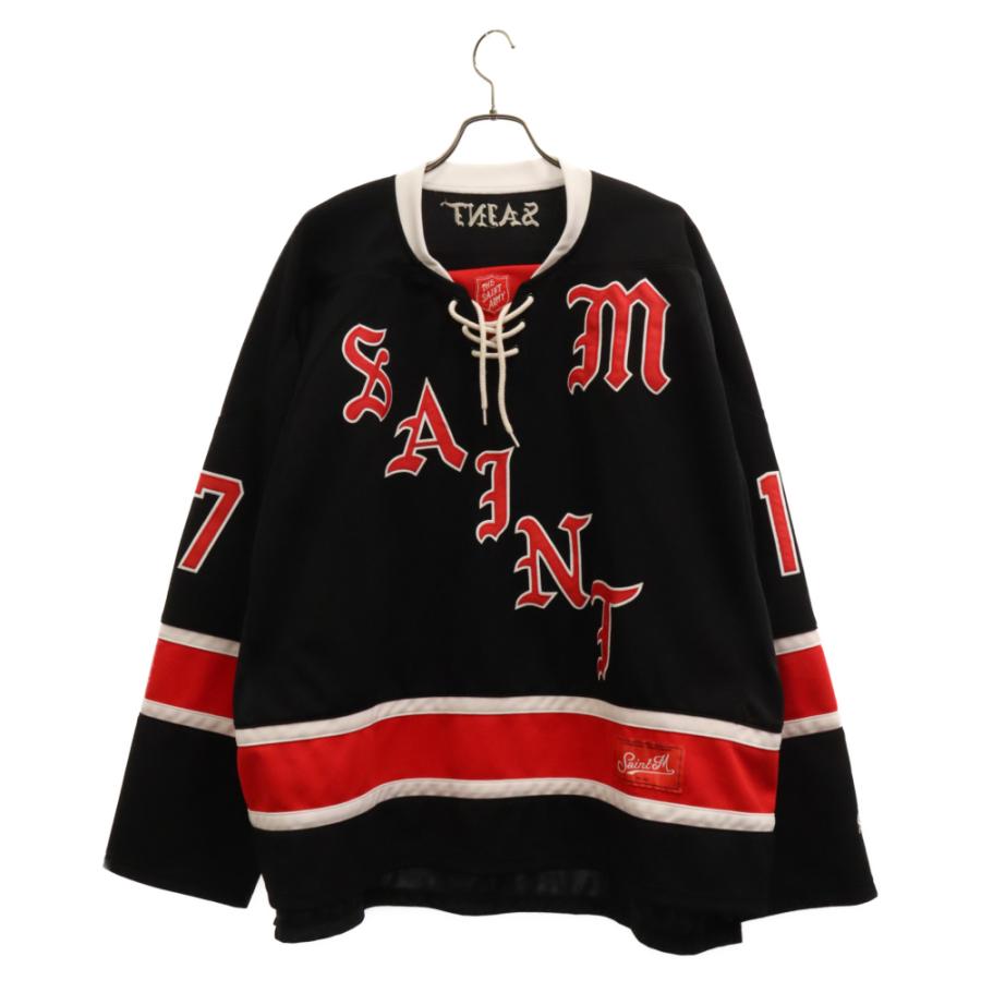 SAINT MICHAEL セントマイケル ゲームシャツ 23ss 赤 黒