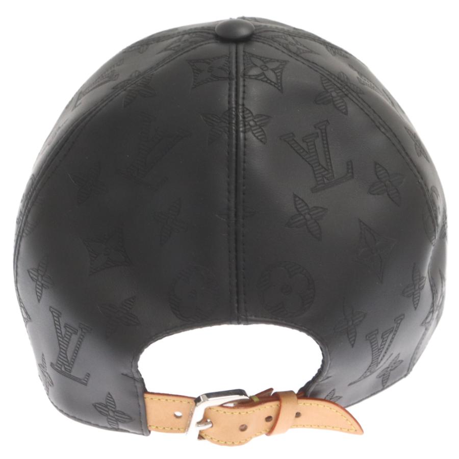LOUIS VUITTON ルイヴィトン モノグラム シャドウ レザーキャップ 